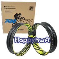 ALLOY RIM KLX150 F/3.0X17-R/3.5X17 BK+GN