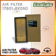 AIR FILTER for Mirage G4 2012 - 2018 and Vios SUPERMAN 2013 - 2018 ( 17801-0Y050 ) 4x4b
