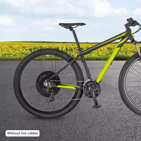 26-inch 72V 2000W Rear Wheel LCD Bike Conversion Kit Mountain Bike Ebike Conversion Kit, Electric Bi