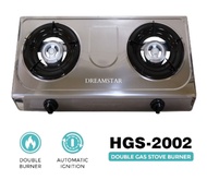 STAINLESS STEEL Double burner gas stove Kitchen burner gas stove HGS 2002