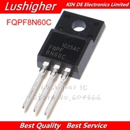 10pcs FQPF8N60C TO-220F 8N60C 8N60 TO220 600V 8A MOSFET N New
