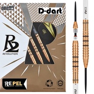 ONE80 R2 Interchange Steel Tip Dart - 24g RE-PEL R2 revolution Steel Darts Reversible Soft tip 2BA
