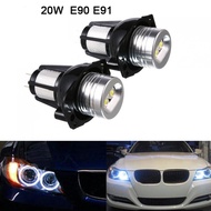 2pcs 20W LED Angel Eyes Headlight Bulb BMW E90 E91 Car Light