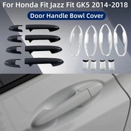 Honda Fit Jazz GK5 2014-2018 Carbon Fiber Door Handle Cover Trim Car Exterior Accessories Styling Pa