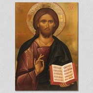 Large Size 1 Piece Orthodox Icon Jesus Christ Canvas Prints Large Wall Art HD Posters Byzantine Art 