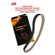 MEAUSU FAN BELT / AIR COND BELT  MSFB-5PK-003 / 5PK1236   HYUNDAI I10 1.25  INOKOM I10 1.25