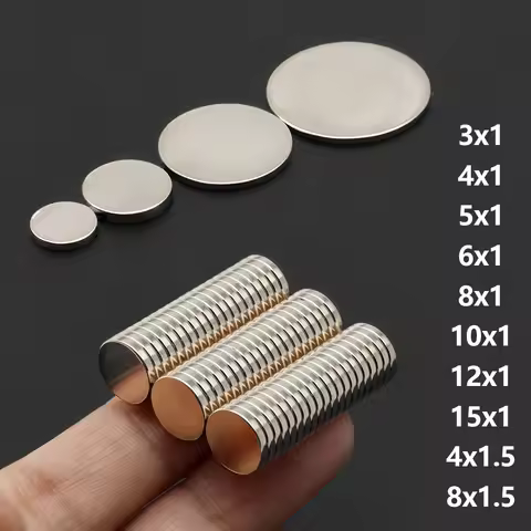 Powerful Neodymium Magnet N35 NdfeB Permanent Magnetic imanes Round Super Strong Fridge Magnets DIY 