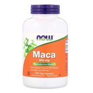 ✔️ READY STOCK ✔️ Now Foods, Maca, 500 mg, 250 Veg Capsules, EXP: 12/21
