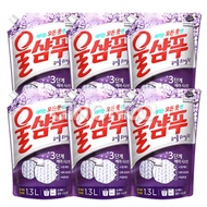 Aekyung Wool Shampoo Purple Lilac Refill 1.3L 6pcs Washing Neutral Detergent