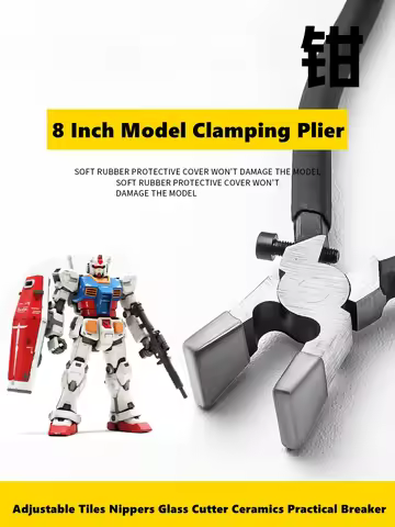 8 Inch Model Clamping Pliers Model Tools Adjustable Tiles Nippers Glass Cutter Ceramics Practical Br