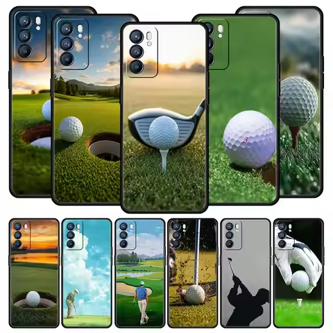Modern Golf Phone Case For Oppo Reno14 Reno13 Reno12 11 F 10 Find X5 X9 Pro A54 5G A53 A9 A16 A78 4G
