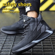KY/W🆚High Cut Safety Shoes Lightweight Steel Toe Pierce Proof Safety Shoes Steel Toe Work Breathable Shoes NMCO