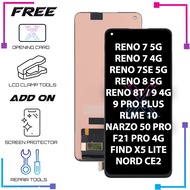 LCD SCREEN DISPLAY FOR RENO 7 5G/7 4G/7 SE/8 5G/8T/REALME 9/9 PRO PLUS/10 4G/NARZO 50 PRO/OPPO A78/F