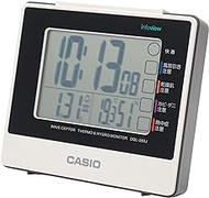 CASIO DQL-260J-7JF Alarm Clock Radio Digital Living Environment Temperature Humidity Calendar Display White H 4.1 x W 4.5 x D 2.0 inches (10.4 x 11.5 x 5 cm)