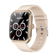 Aolon Curve2 นาฬิกาสมาร์ทผู้ชาย วัดอัตราการเต้นหัวใจ โทรผ่านบลูทูธ จอโค้ง HD กันน้ำ โหมดกีฬา วิเคราะ