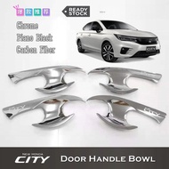 Honda City 2022‑2026 Car Door Bowl Cover Garnish Chrome Exterior Decoration Accessories