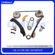 Engine part Timing chain kit Fit 1.8 L T L4 1ZR 2ZR For 08-17 1.8L PONTIAC SCION TOYOTA VIBE XD CORO