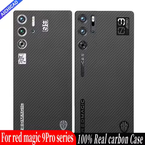 Carbon Fiber Phone Case for Nubia Red Magic 9 Pro Real Luxury Aramid Fiber Cover for Nubia Red Magic