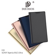 --Kumi--DUX DUCIS SONY XA2 Ultra Luxury Simple Rollover Leather Case Magnetic Standable Card Insertable Protective