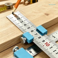 BTM Ruler Marking Guide Block for Woodworkers ABS Positioning Tool with Thumb Screw Lock for Board L