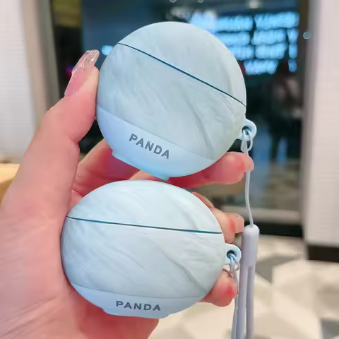 Koreans Ins Dark Blue Fortress Soft Silicone Earphone Case For Huawei Freebuds 4or4E 5 6 5i 6i 7i Pr