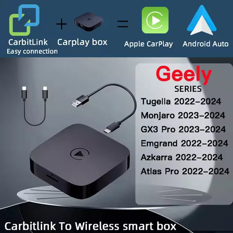 GEELY Tugella Monjaro GX3 Pro Emgrand Azkarra Atlas Pro carbitlink easy connection to Wireless carpl