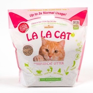 【LA LA CAT】高品質 除臭凝結松木貓砂 台灣製造 無毒 可沖馬桶