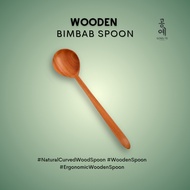 Bimbap Spoon Wooden Spoon Curved Wood Spoon