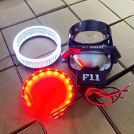 F11 Led Ball Light, Bi 3.0 60W new model 2025 For car and motorbike installation (free Devil's Eye +