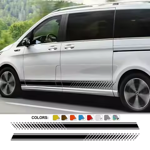 2PCS Car Stickers For Mercedes Benz Vito V Class Viano W447 V260 W639 W638 Marco Polo Camper Van Tun