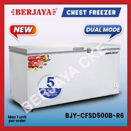 Berjaya Premium 425L Dual Chest Freezer BJY-CFSD500B-R6 (White) 5 YEARS Compressor warranty