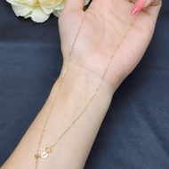 Q841 freesize k18v letter 0 necklace, 1mm thick, 46cm long (equivalent to V750) - Feng Shui TUDO