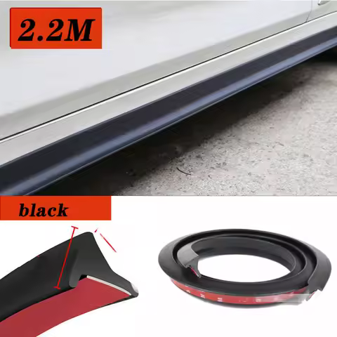 7D Carbon 2.2m Car Side Skirts Fender Sticker For Citroen C5 C4 Skoda Octavia A7 A5 2 Kodiaq Audi A3