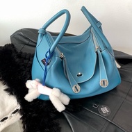 Hermes • Lindy 30 牛仔藍銀釦 Togo皮