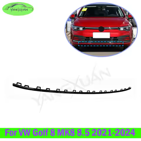 Front Bumper Lower Guard Trim Plate For VW Golf 8 MK8 8.5 2021-2024 Front Bumper Trim Guard Deflecto