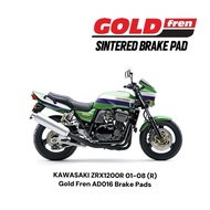 KAWASAKI ZRX1200R 01-08 (R) Gold Fren AD016 Brake Pads