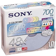 SONY 10CDQ80FPX CD-R Media Inkjet Compatible Color Label