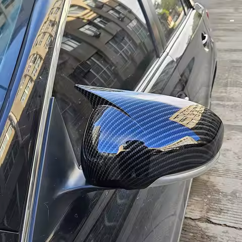Carbon Fiber Side Mirror Cover for Toyota Reiz/Mark X 2010-2017, Sporty Shell Replacement