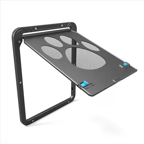 Pet Kitty Dog Door Flap Gate Opener Controlled Entry Electronic Screen Window Protector Wall Mosquit
