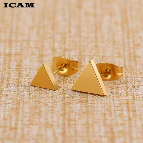 ICAM New Earrings Fashion Simple Stud Earrings Personality Trendy r Triangle Earring Wholesale Jewel