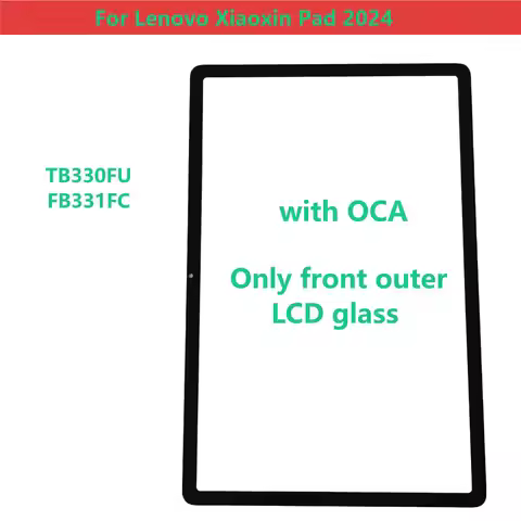 For Lenovo Xiaoxin Pad 2024 TB331FC TB330FU TB330 TB331 Touch Screen Panel Tablet Front Outer LCD Gl