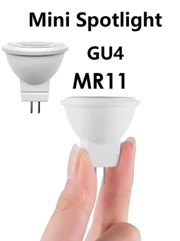 4/6/8/10/20PCS LED Bulb Mini COB Spotlight MR11 GU4 12V 3W Warm White Light Suitable for Kitchen Den