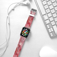 Apple Watch Series 1 , Series 2, Series 3 - Apple Watch 真皮手錶帶，適用於Apple Watch 及 Apple Watch Sport - Freshion 香港原創設計師品牌 - 粉紅雲石紋 231