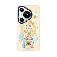 เคสโทรศัพท์แมวขนม Magetic Full Cover สำหรับ Huawei Pura80 P60 P70 P40 pro ป้องกันแบบน่ารัก ดีไซน์เก๋