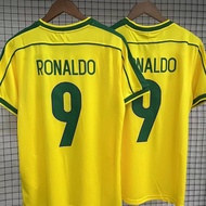 1998 Brazil Home Jersey Retro Edition Football Shirt