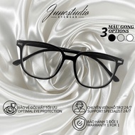 Square glasses with 0 to 4 degrees for men and women, anti-blue light to protect eyes, code K812 - J