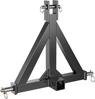 Tow Hitch 2 Inch, 3 Point Trailer Hitch with 2" Receiver, 3 Pt Tractor, Compatible with Category 1, 