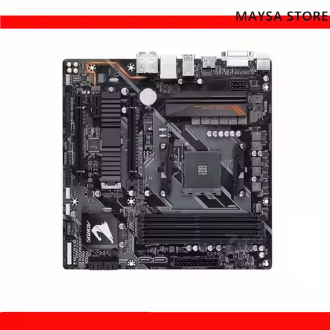 B450 AORUS M original motherboard Socket AM4 DDR4 DVI 64GB GA-B450 AORUS M used motherboard