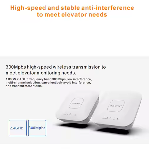 CPE01 Passive PoE Outdoor Wireless CPE PIX-LINK 300Mbps 2.4GHz Point-to-Point WiFi Bridge Elevator M