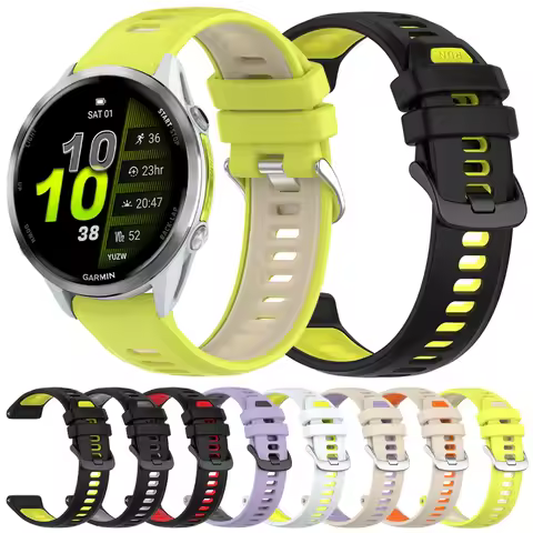 Sports Silicone Strap For Garmin Forerunner 970 Quick Release Official Bands For Forerunner 965 955 